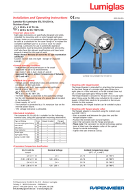 Thumbnail of document Manual - Lumiglas® LED Ex-Light, Series 55-EX